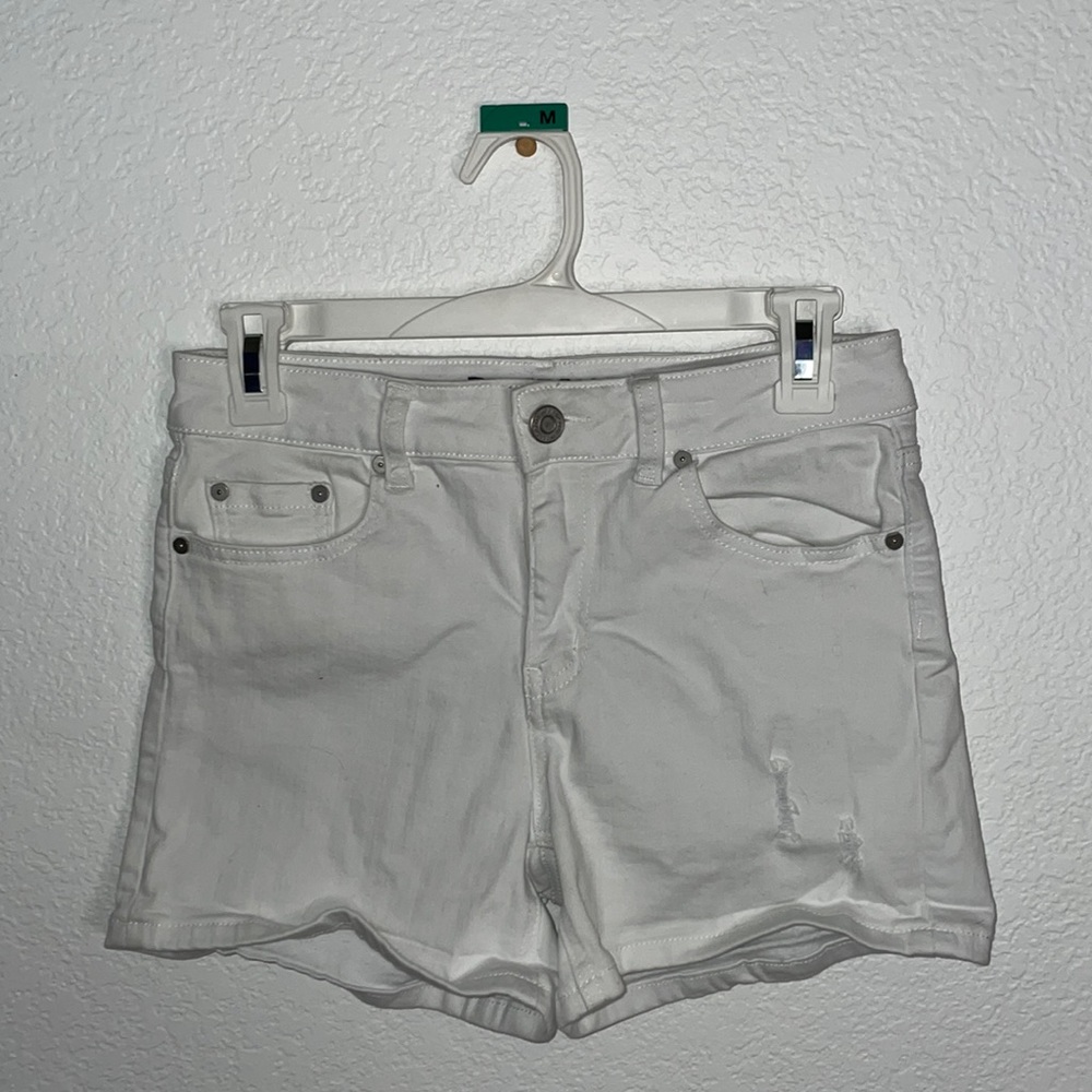 White Jean Shorts